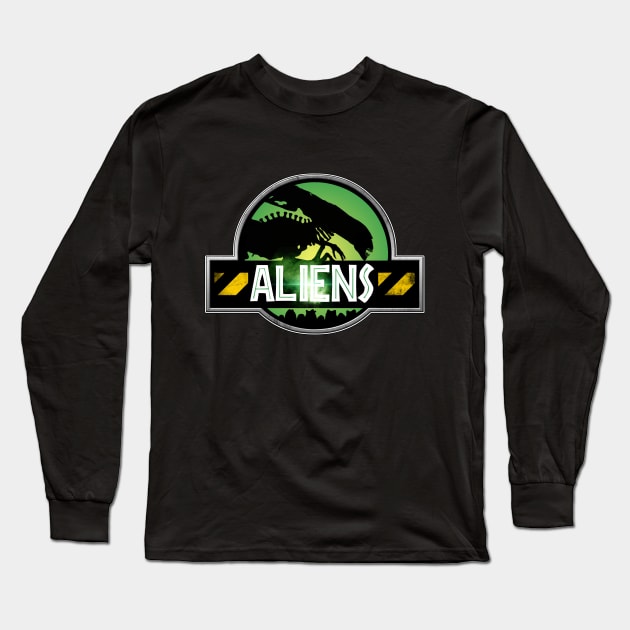 Alien Park Long Sleeve T-Shirt by Nerd-vana